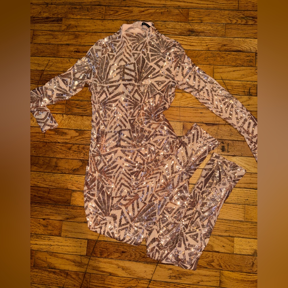 Sequin Geometric Pattern Dress